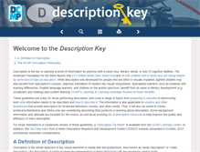 Tablet Screenshot of descriptionkey.org